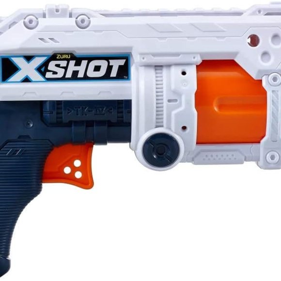 Zuru X Shot Fury 4 Stealth Foam Rotating Barrel Dart Blaster Toy - Picture 3 of 6